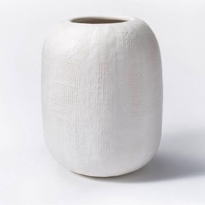 NIB Tall White Textured Vase - Threshold™ designed with Studio McGee